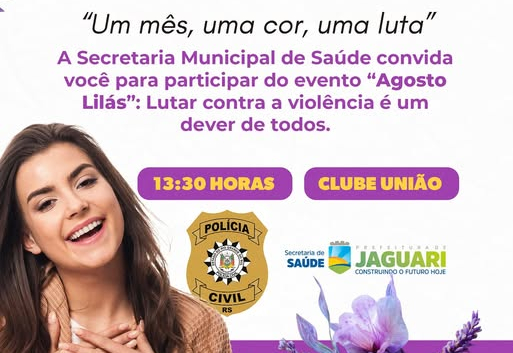 AGOSTO LILÁS – UM MÊS, UMA COR, UMA LUTA