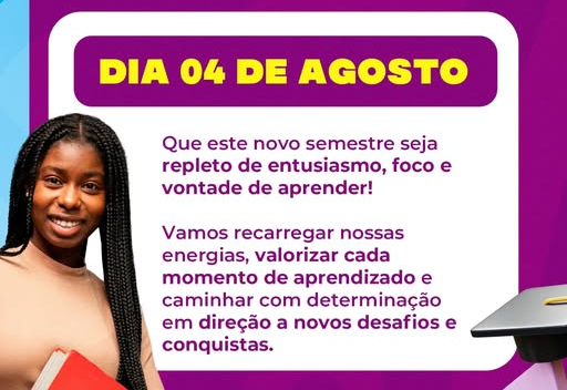 RETORNO ÀS AULAS – 04 DE AGOSTO